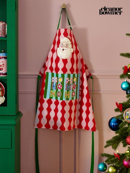 Eleanor Bowmer Christmas Santa Cotton 70x80cm Kitchen Apron