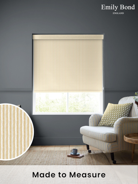 Emily Bond Gold Oscar Stripe Made to Measure Roller Blinds (550199) | £58