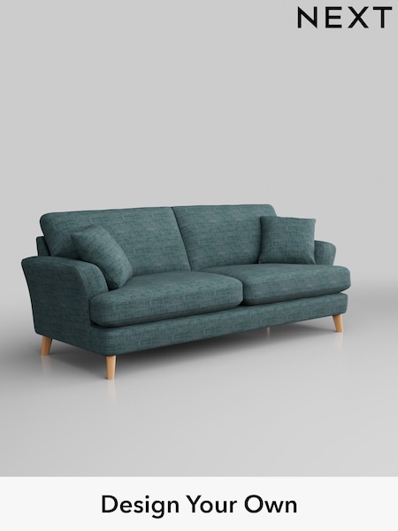 Boucle Weave Easy Clean/Dark Teal Green Conway Relaxed Sit (550495) | £1,350