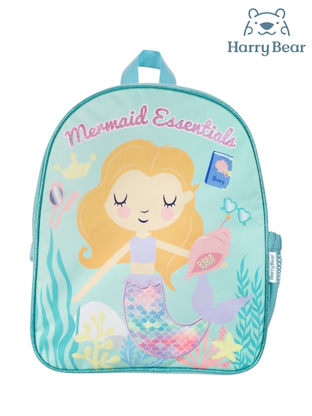 Harry Bear Blue Mermaid Girls Backpack (551479) | £19
