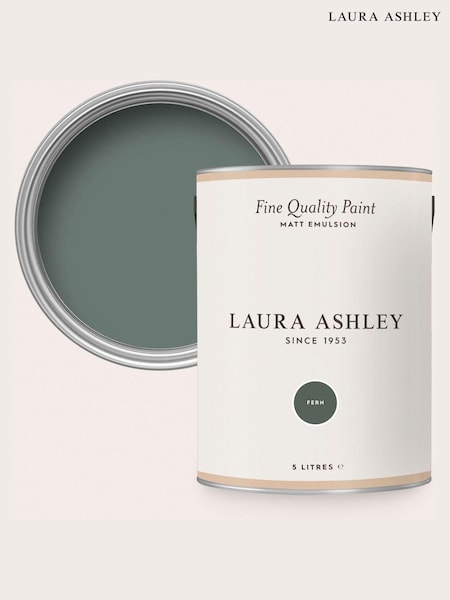 Laura Ashley Fern Green Matt Emulsion 5LT Paint (553238) | £78
