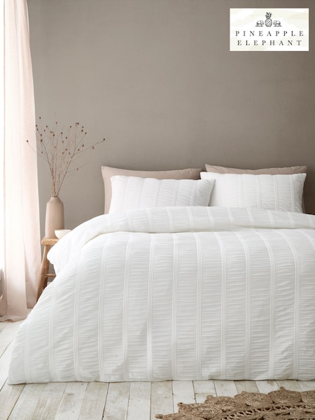 Pineapple Elephant Waffle Seersucker Bed Set