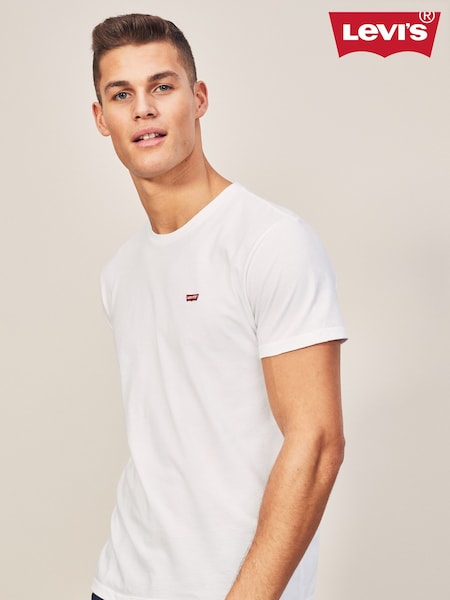 Levi's® White Original Housemark 100% Cotton T-Shirt (554745) | £25