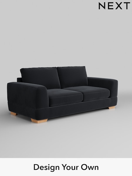 Plush Velvet Easy Clean/Charcoal Grey Clayton (557749) | £1,225