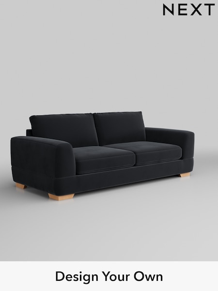 Plush Velvet Easy Clean/Charcoal Grey Clayton (557749) | £1,325