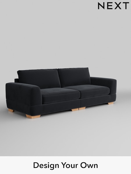 Plush Velvet Easy Clean/Charcoal Grey Clayton (557749) | £1,425