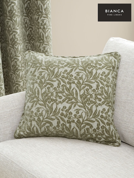 Bianca Chenille Leaves Cushion