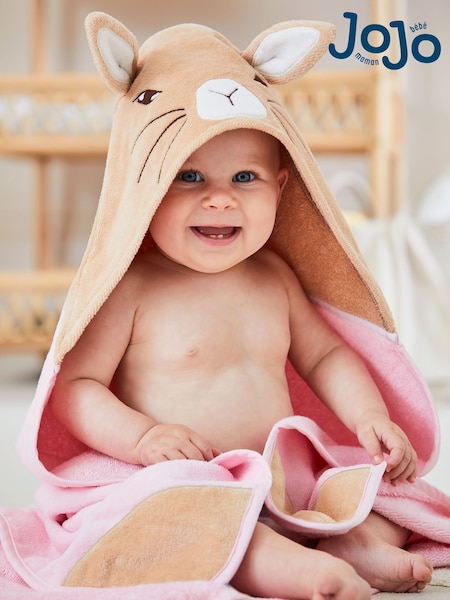 JoJo Maman Bébé Personalised Flopsy Bunny Hooded Towel (559860) | £27