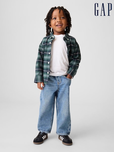 Medium Wash - Gap Pull On Baggy Jeans (6mths-5yrs)
