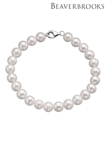 Beaverbrooks Silver Freshwater Pearl Bracelet (561417) | £70