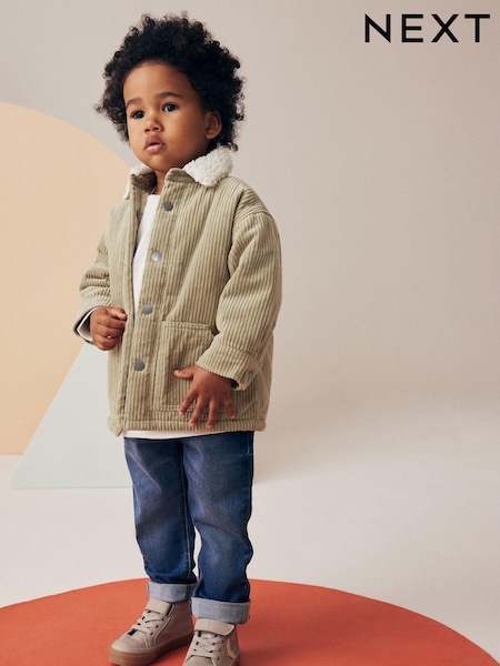 Stone Padded Corduroy Shacket (3mths-7yrs) (562325) | £12 - £14