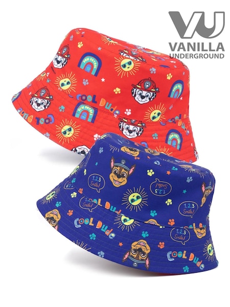 Vanilla Underground Red/Blue Kids Paw Patrol Reversible Bucket Hat (562969) | £14