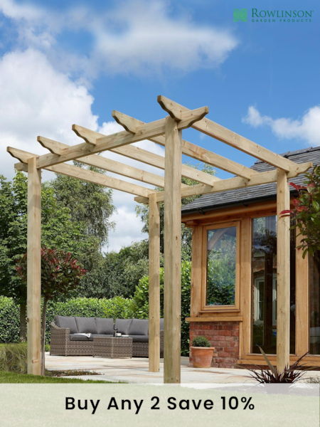 Rowlinson Natural Traditional Pergola (563486) | £510