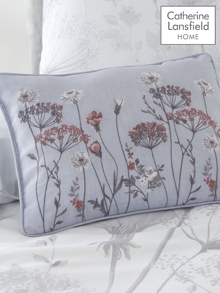 Catherine Lansfield Grey Meadowsweet Cushion (565616) | £16