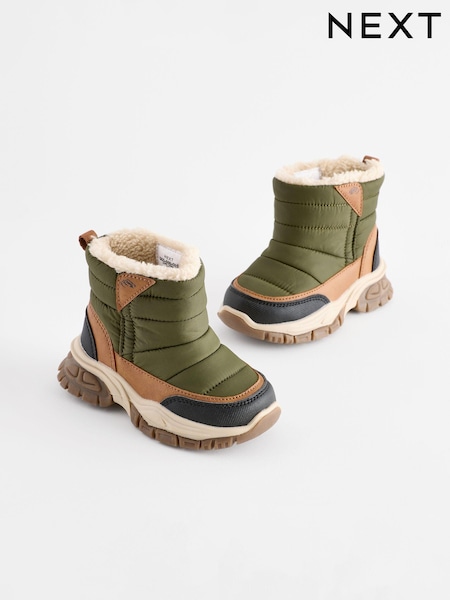 Green Quilted Snow Boots (565690) | £9 - £10
