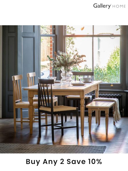 Gallery Home Natural Leroy Extending Dining Table (566944) | £943