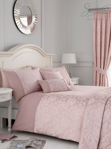 Serene Pink Blossom Duvet Cover And Pillowcase Set (568562) | £32 - £55