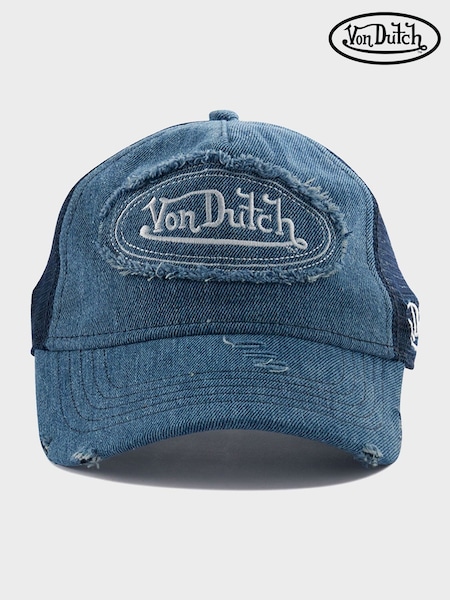 Blue - Von Dutch Denim 442 Trucker Cap