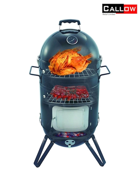 Callow Black Garden 14 Premium Charcoal Smoker BBQ Grill (569349) | £99