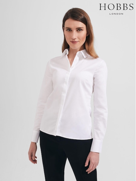 Hobbs White Victoria Shirt (569861) | £75