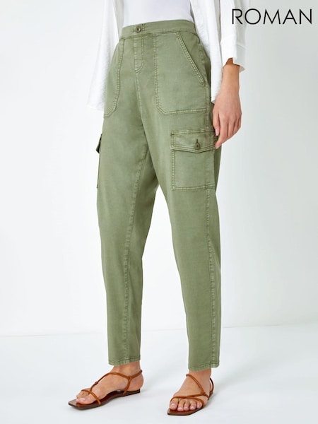 Roman Green Casual Stretch Cargo Trousers (570512) | £38
