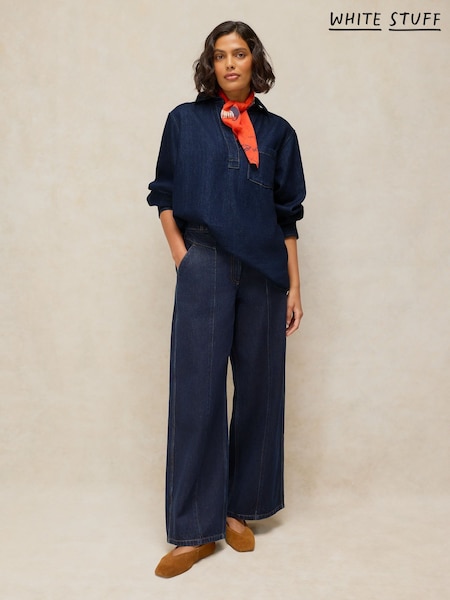 Blue - White Stuff Sage Longline Denim Tunic