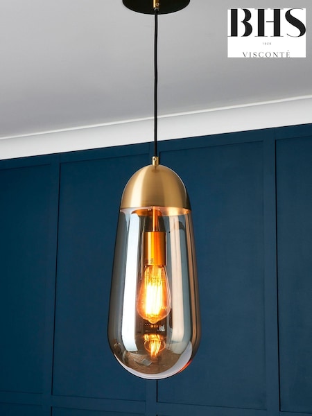 Visconte by BHS Brass Bacoli Pendant Ceiling Light (571066) | £100