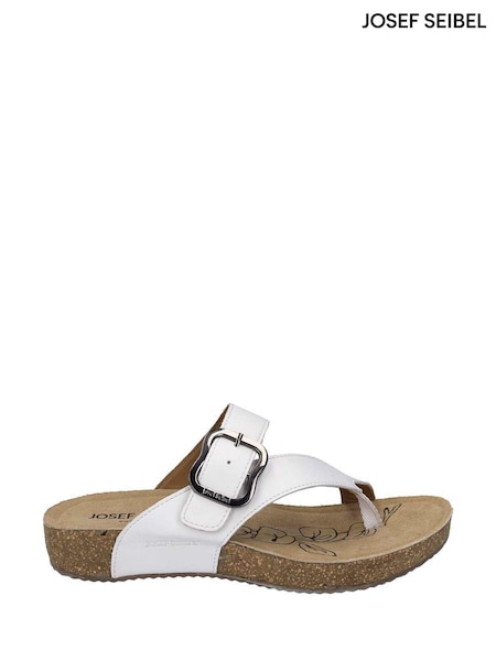 Josef Seibel Tonga White Sandals (571576) | £85