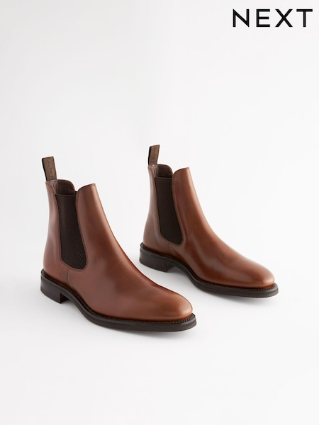 Brown Loake For Next Leather Chelsea Boots (571596) | £240
