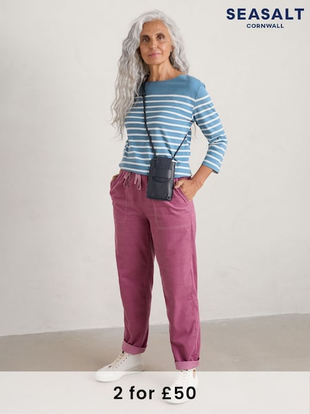 Seasalt Cornwall Blue Light Sailor Top (571828) | £30