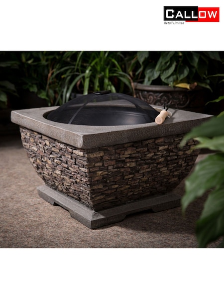 Callow Multi Garden Outdoor Premium Square Fire Pit (571857) | £134