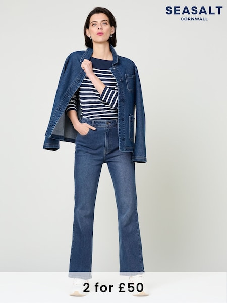 Seasalt Cornwall Navy Blue Sailor Top (572162) | £30