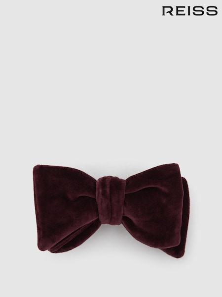 Reiss Bordeaux Hike Velvet Bow Tie (572722) | £68