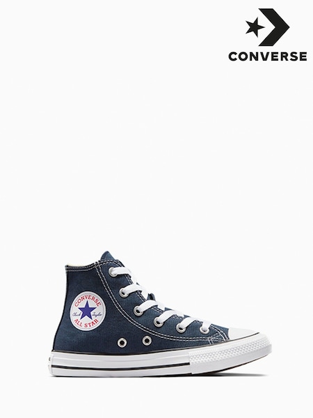 Converse Navy Blue Chuck Taylor High Top Junior Trainers (574315) | £40