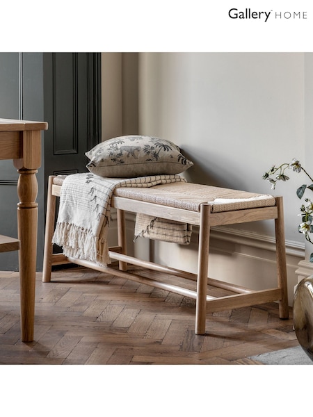 Gallery Home Natural Leroy Rope Bench (574440) | £300