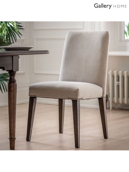 Gallery Home Cream Maddy Linen Chair set of 2 (574938) | £355