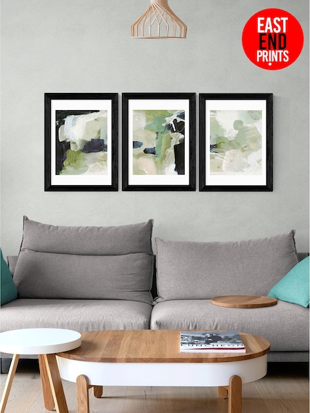 East End Prints Set of 3 Green Wall Prints Set by Dan Hobday (575093) | £140 - £370