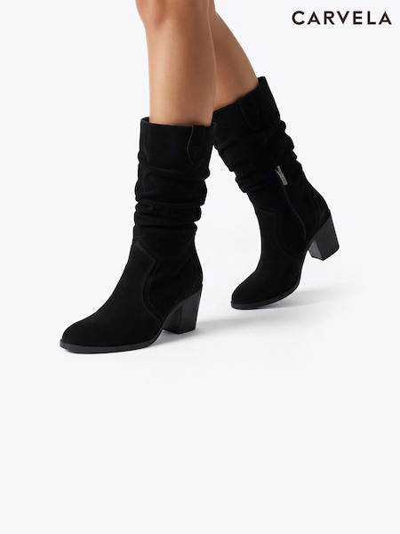Black - Carvela Salvetti Slouch Boots