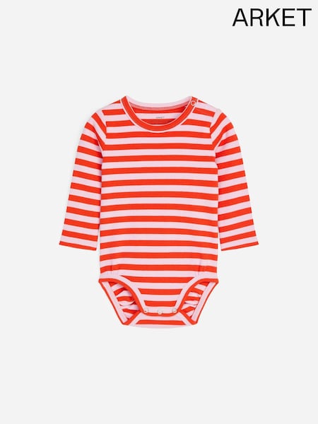 Pink - Arket Ribbed Long-sleeve Bodysuit