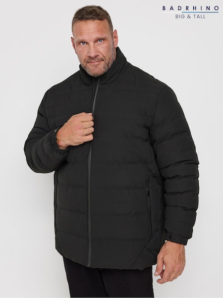 Black - Regular Badrhino Big & Tall Waterproof Puffer Jacket