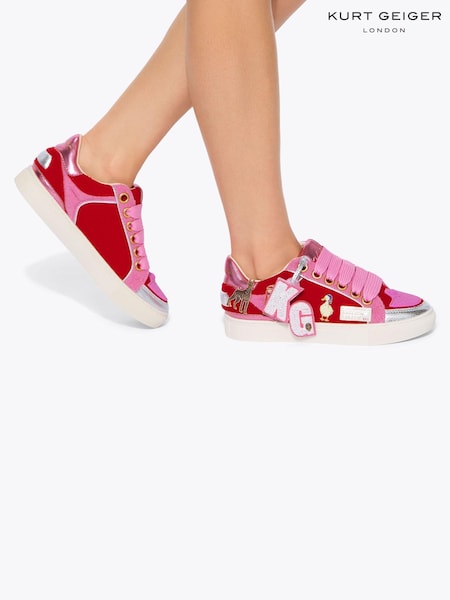 Red - Kurt Geiger London Southbank Tag Slim Trainers