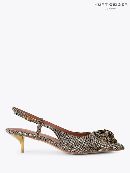 Cream - Kurt Geiger London Large Eagle Sling 40 Shoes