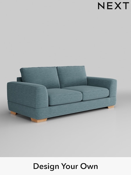 Fine Chenille Easy Clean/Mid Blue Clayton (577707) | £1,225