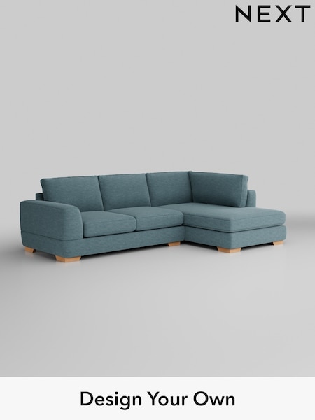 Fine Chenille Easy Clean/Mid Blue Clayton (577707) | £1,825