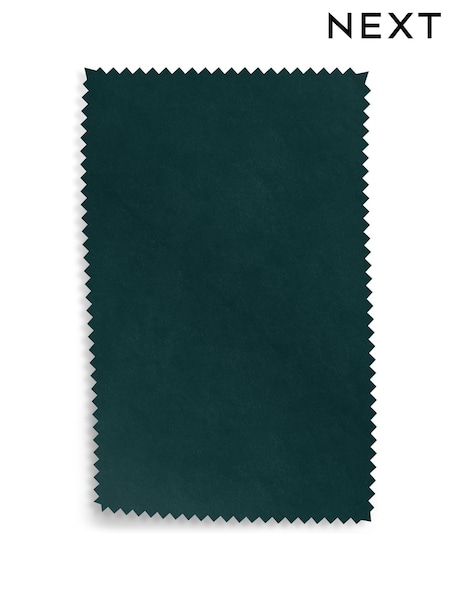 Juniper Green Plush Velvet Easy Clean Upholstery Swatch (578377) | £0