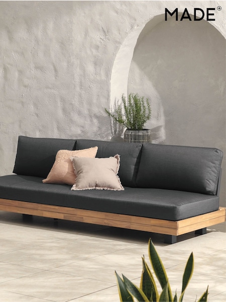 MADE.COM Grey Avarna Garden 3 Seater Sofa (578503) | £1,059