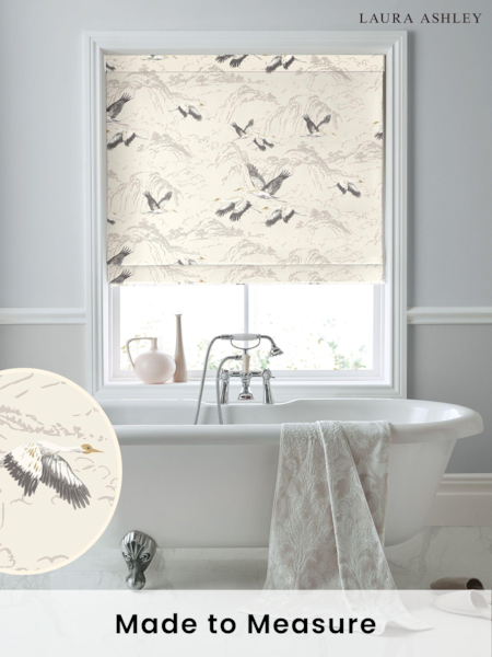 Laura Ashley Silver Animalia Made to Measure Roman Blind (579135) | £94