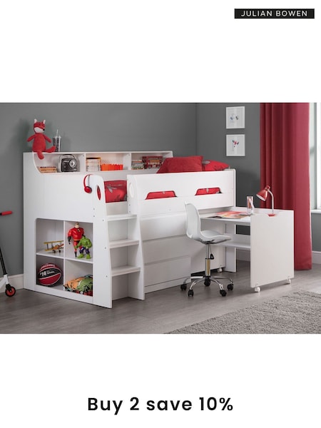 Julian Bowen White Kids Multi Storage Mid Sleeper (579712) | £595