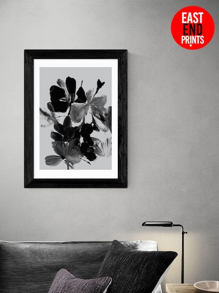East End Prints Black Mono Botanical 11 Print by Dan Hobday (57X468) | £50 - £130