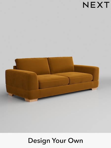 Plush Velvet Easy Clean/Mustard Yellow Clayton (582287) | £1,325